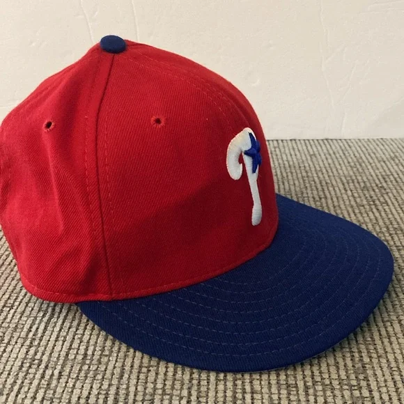 New Era Phillies wool baseball hat cap 59/50 only cap worn on field Philadelphia - Picture 4 of 17